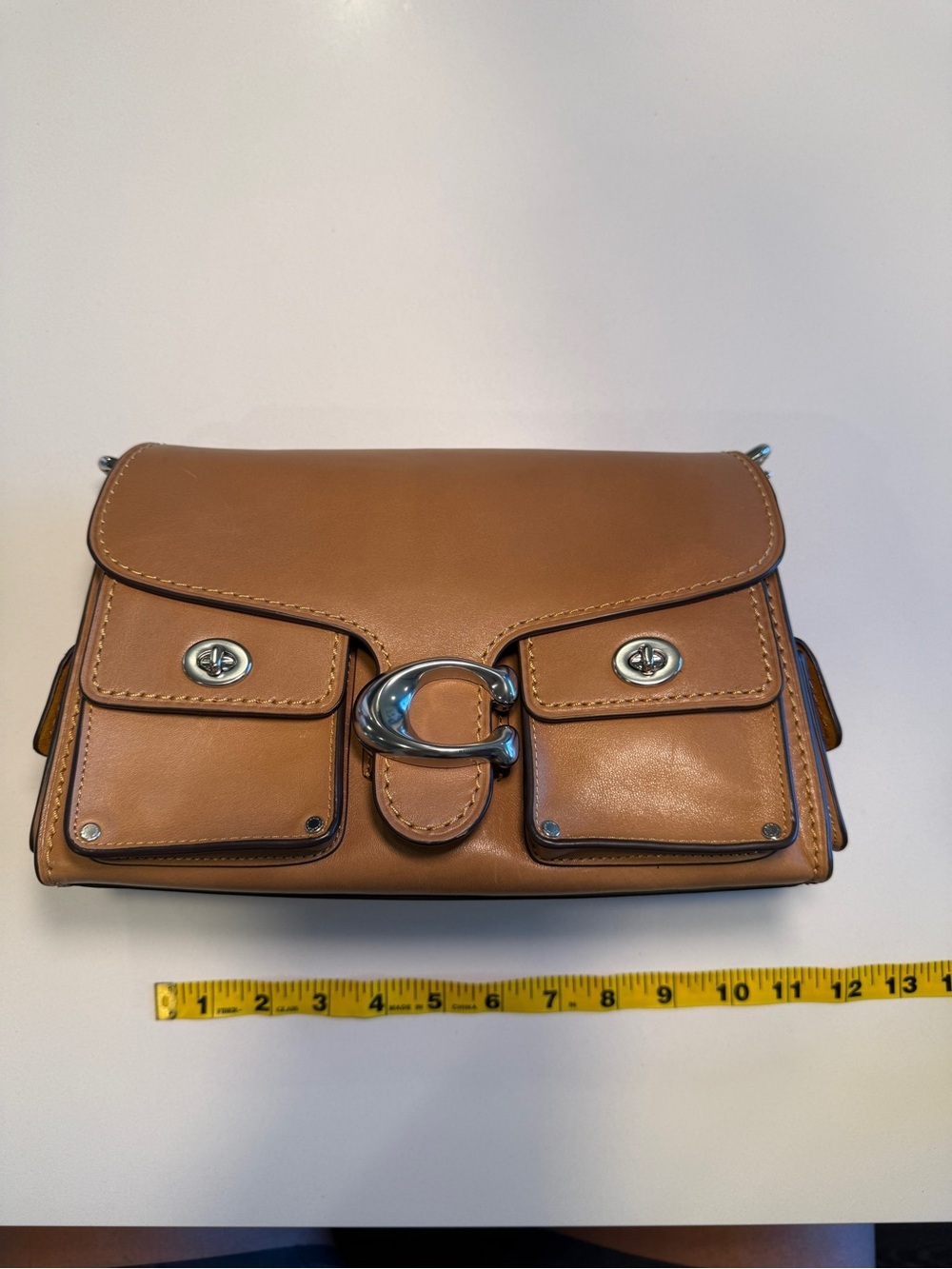 COACH - Cargo Soft Tabby in Light Honey Brown with Silver Hardware - Picture 12 of 14